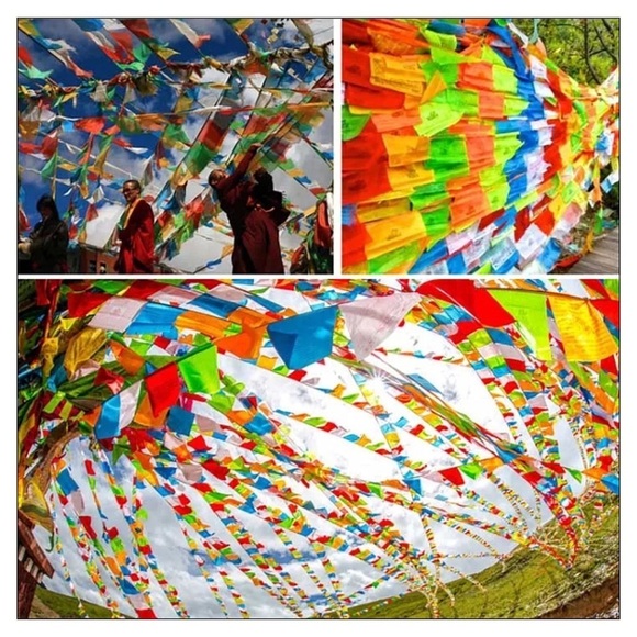 NEW Tibetan Prayer Flags~Patio Or Indoor Decoration - Picture 5 of 7